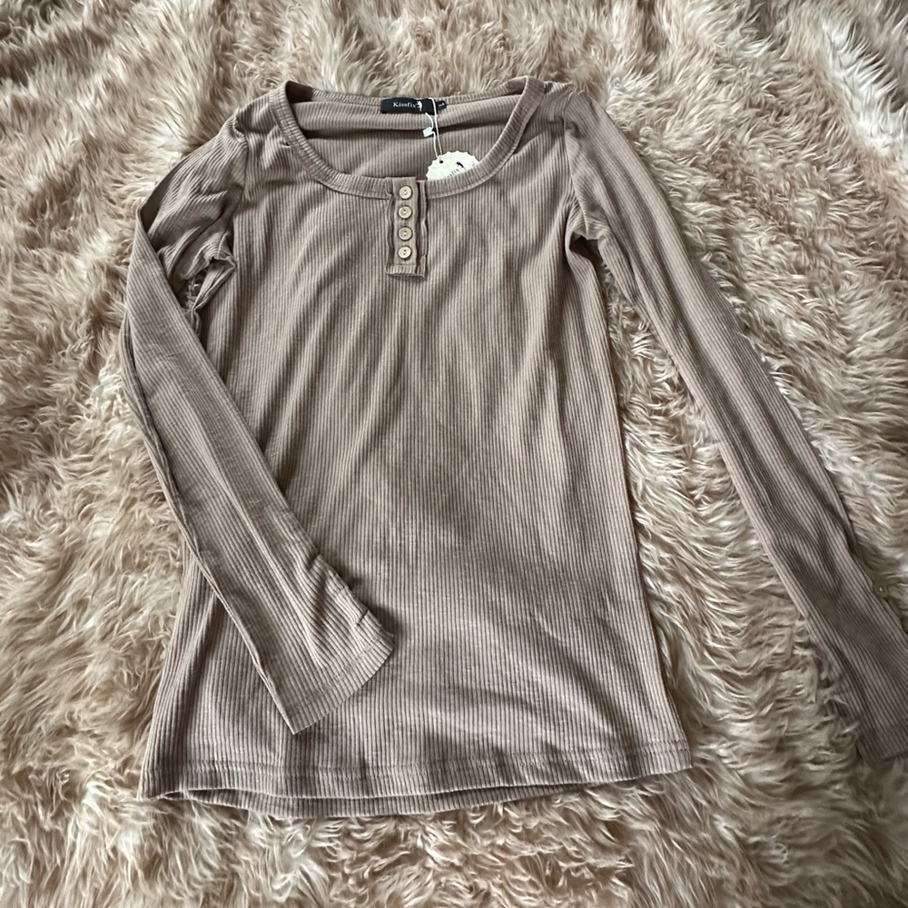 Kissfix Long Sleeve Ribbed Top